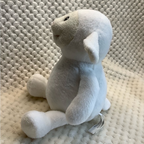 Creature Comforts Plush Lamb Stuffed Animal Embroidered Eyes Toy - Picture 6 of 13